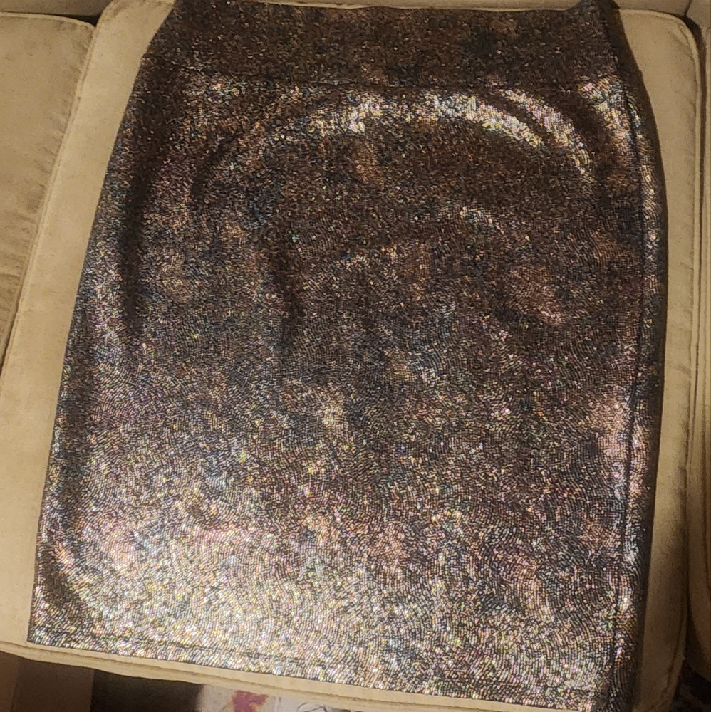 Lula Roe  Shimmering Multicolor Skirt